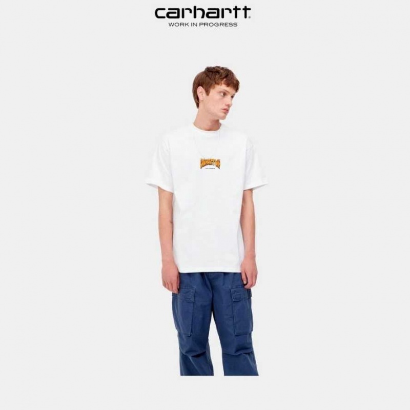 Carhartt Wip Bubble Script T-Shirt Vita | SE0000838