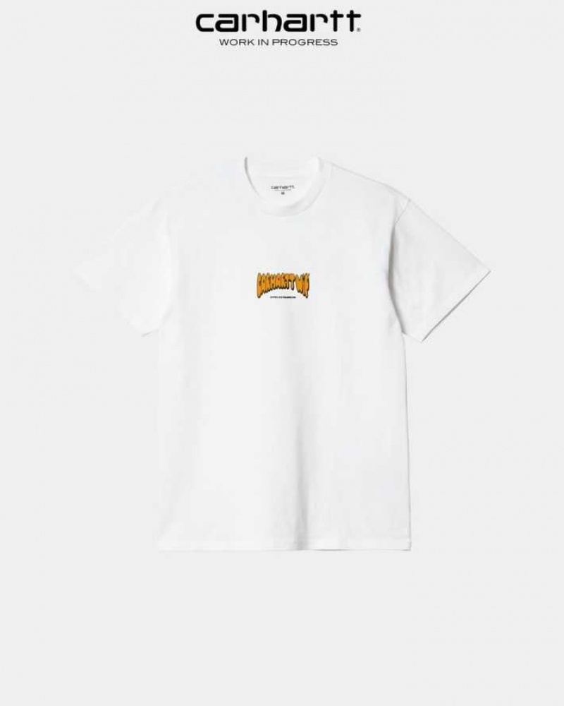 Carhartt Wip Bubble Script T-Shirt Vita | SE0000838