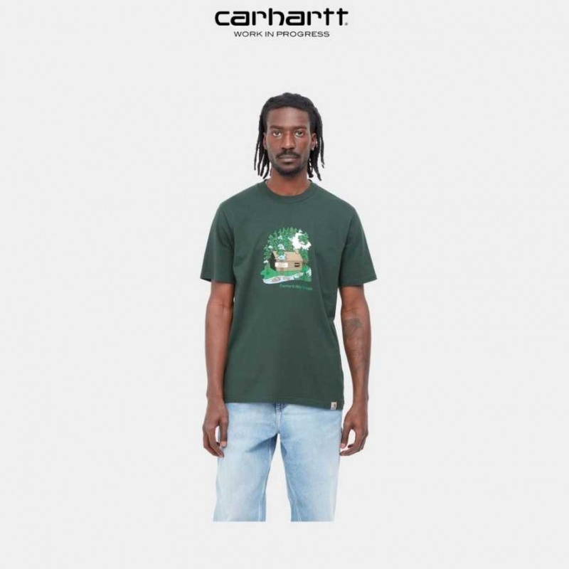 Carhartt Wip Cabin T-Shirt Juniper | SE0000840