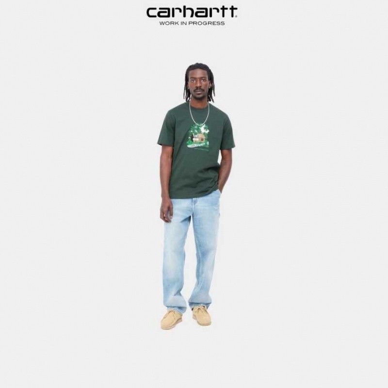 Carhartt Wip Cabin T-Shirt Juniper | SE0000840