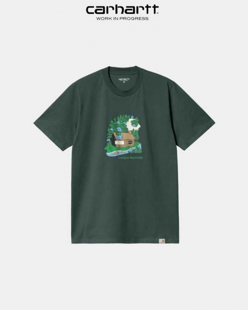 Carhartt Wip Cabin T-Shirt Juniper | SE0000840