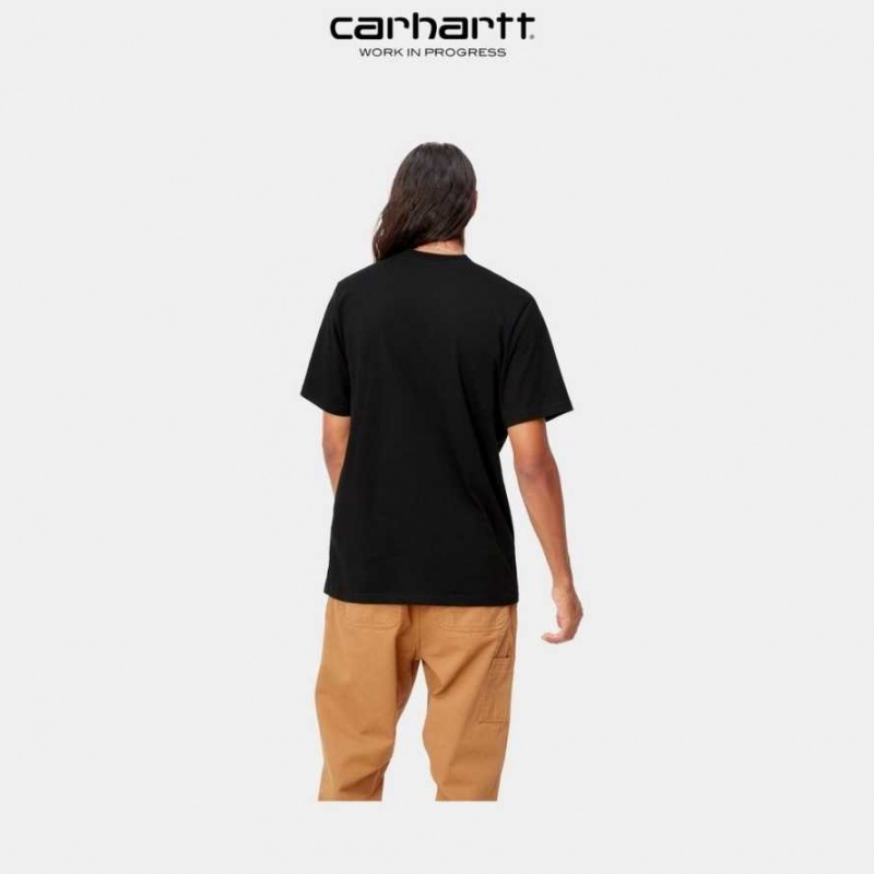 Carhartt Wip Cabin T-Shirt Svarta | SE0000843