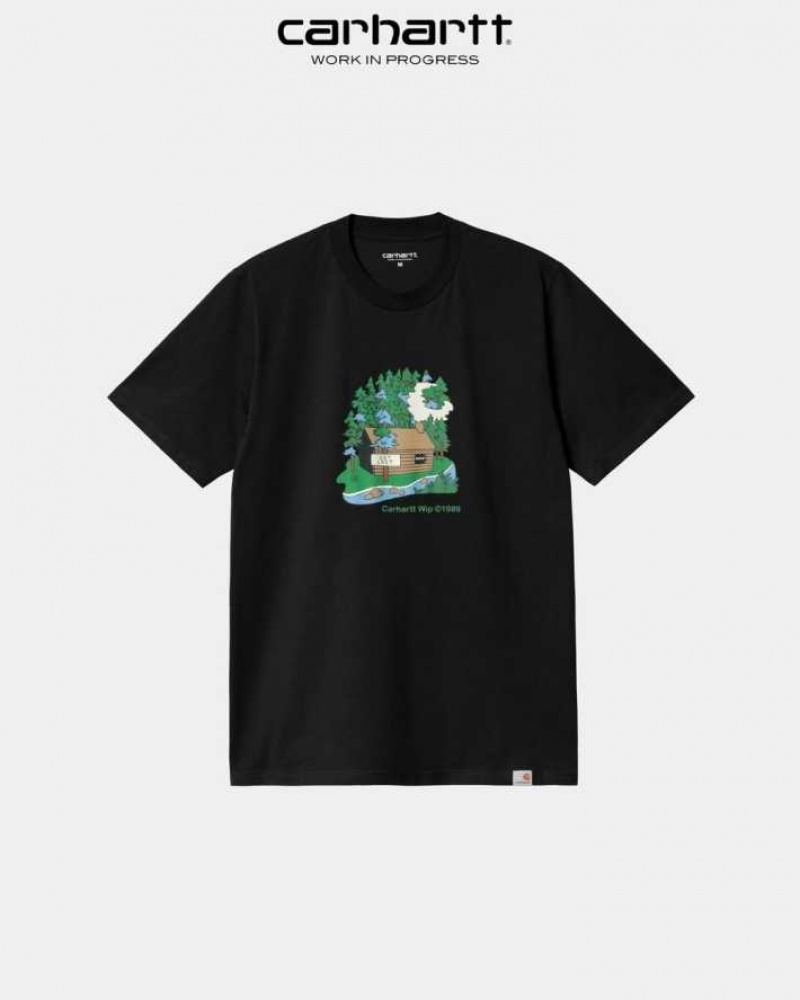 Carhartt Wip Cabin T-Shirt Svarta | SE0000843