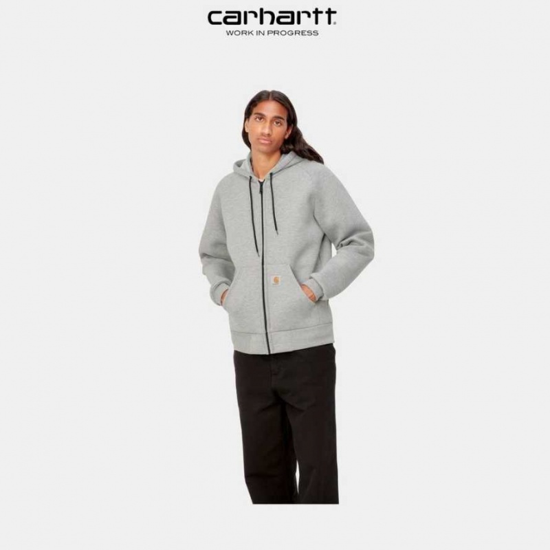 Carhartt Wip Car-Lux Hooded Jacket Grå | SE0000015