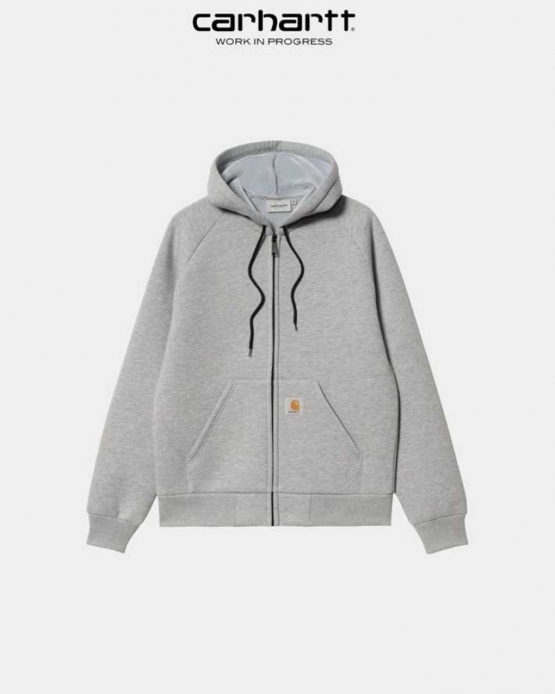 Carhartt Wip Car-Lux Hooded Jacket Grå | SE0000015