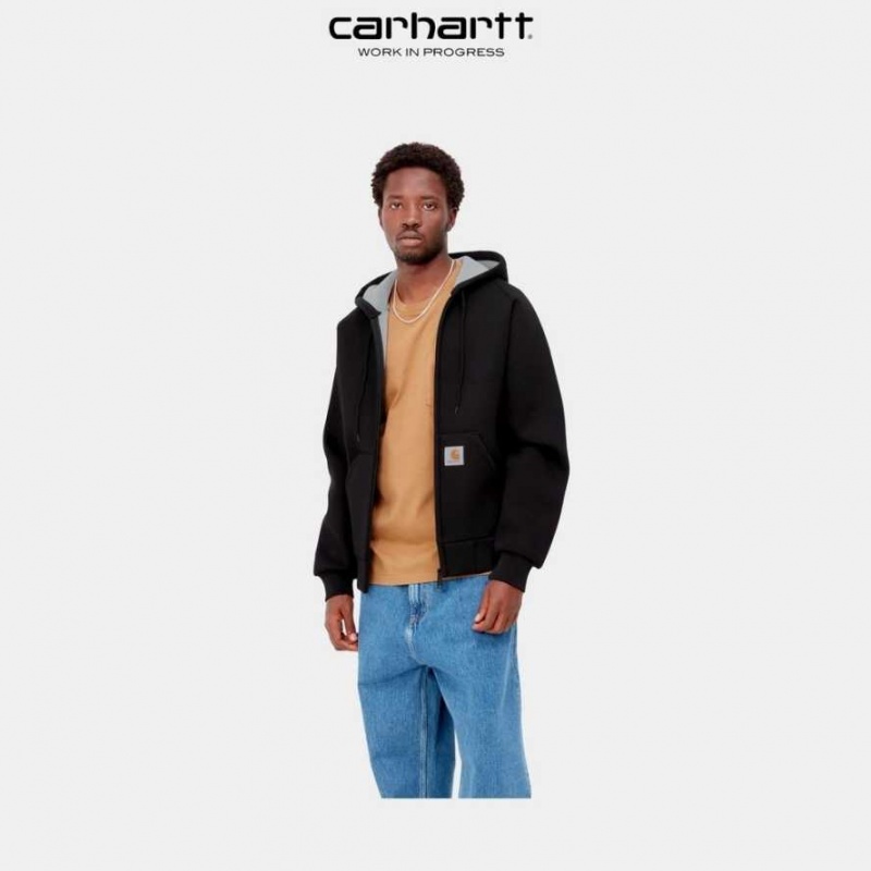 Carhartt Wip Car-Lux Hooded Jacket Svarta | SE0000014