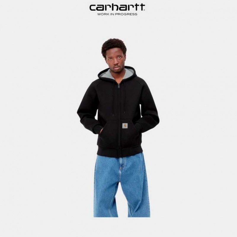 Carhartt Wip Car-Lux Hooded Jacket Svarta | SE0000014