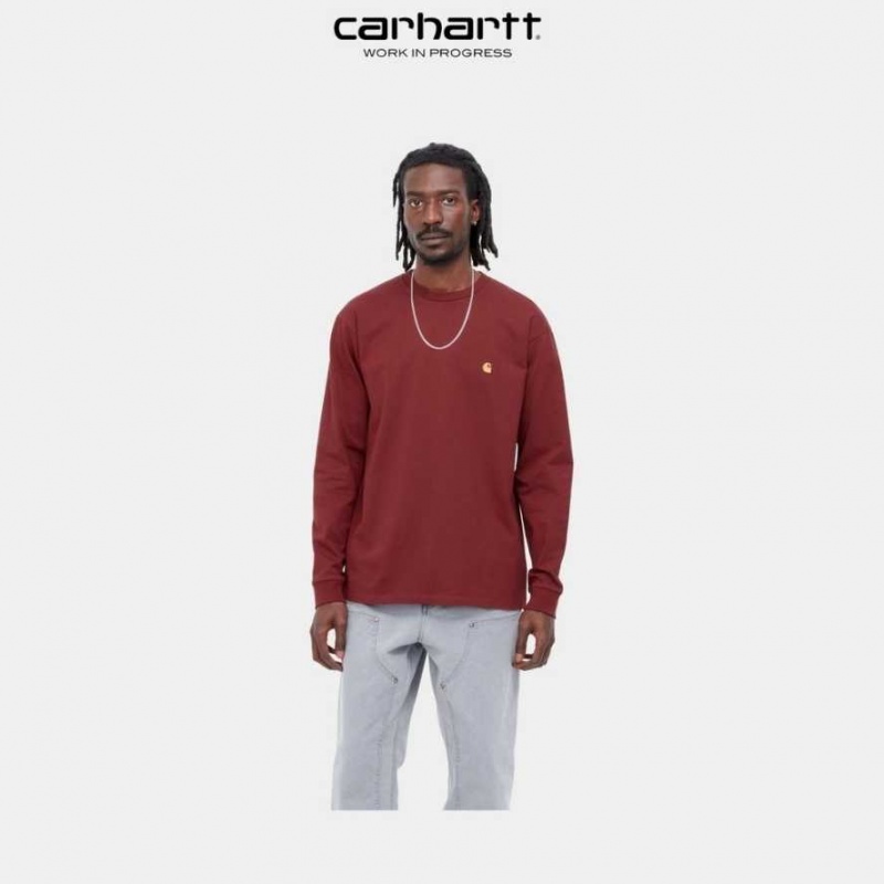 Carhartt Wip Chase Long Sleeve T-Shirt Corvina | SE0000864