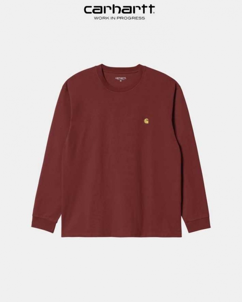 Carhartt Wip Chase Long Sleeve T-Shirt Corvina | SE0000864