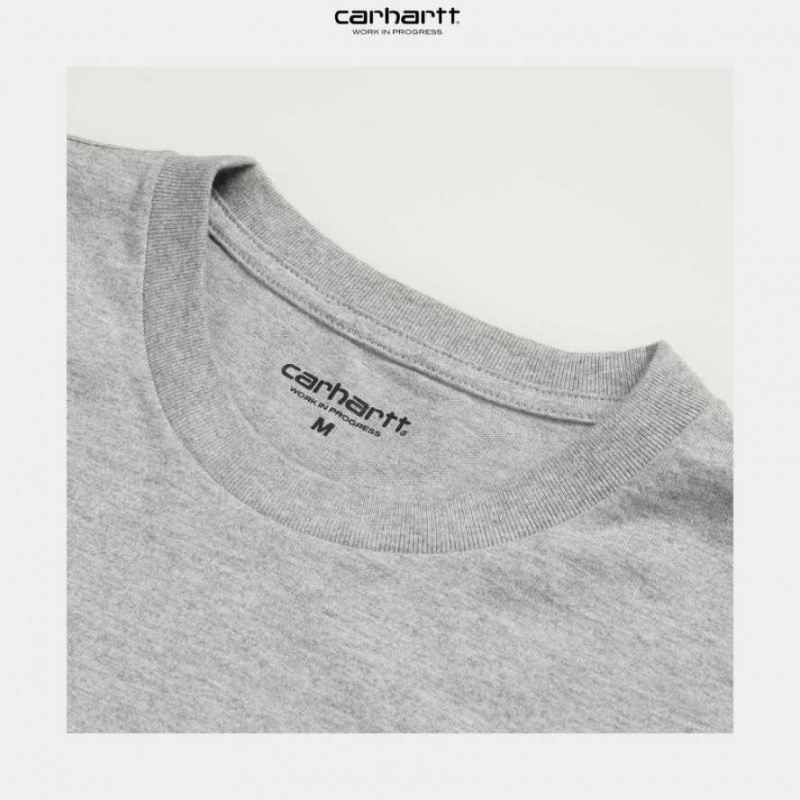 Carhartt Wip Chase Long Sleeve T-Shirt Grå | SE0000856