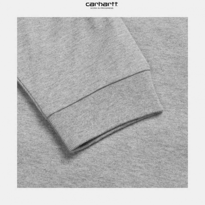 Carhartt Wip Chase Long Sleeve T-Shirt Grå | SE0000856