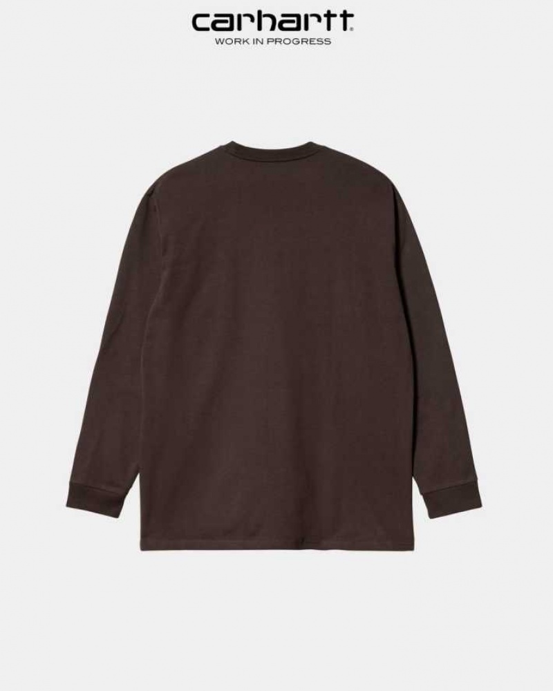 Carhartt Wip Chase Long Sleeve T-Shirt Mörk | SE0000858