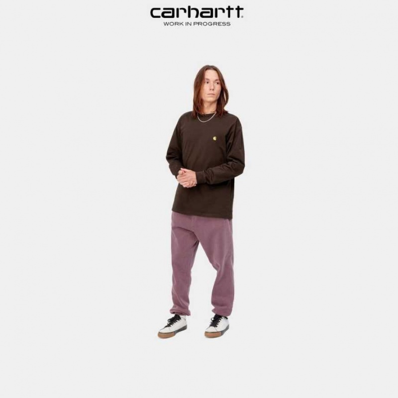 Carhartt Wip Chase Long Sleeve T-Shirt Mörk | SE0000858