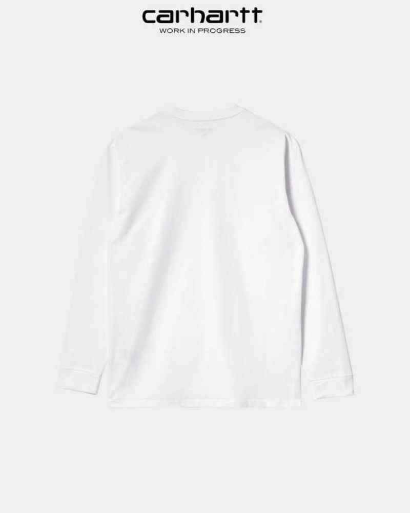 Carhartt Wip Chase Long Sleeve T-Shirt Vita | SE0000865