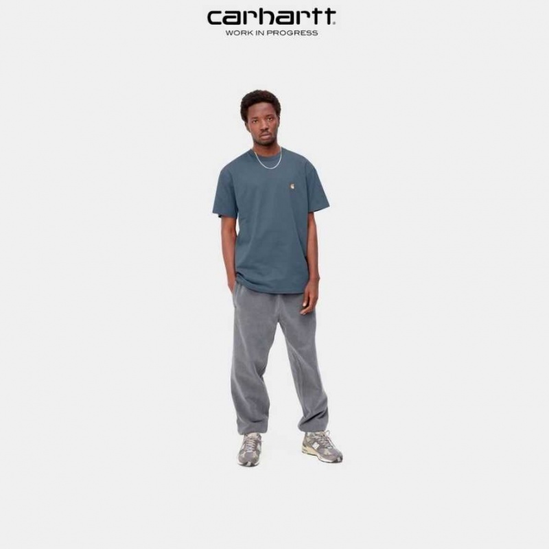 Carhartt Wip Chase T-Shirt Blå | SE0000870