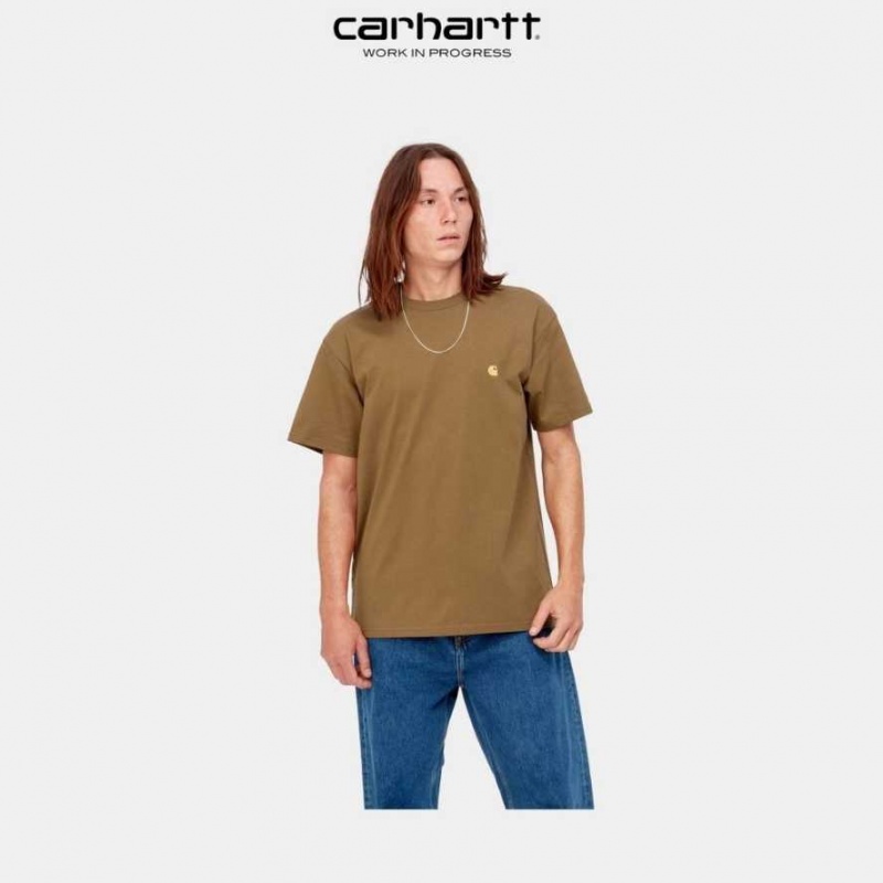 Carhartt Wip Chase T-Shirt Bruna | SE0000868