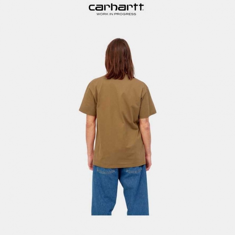 Carhartt Wip Chase T-Shirt Bruna | SE0000868