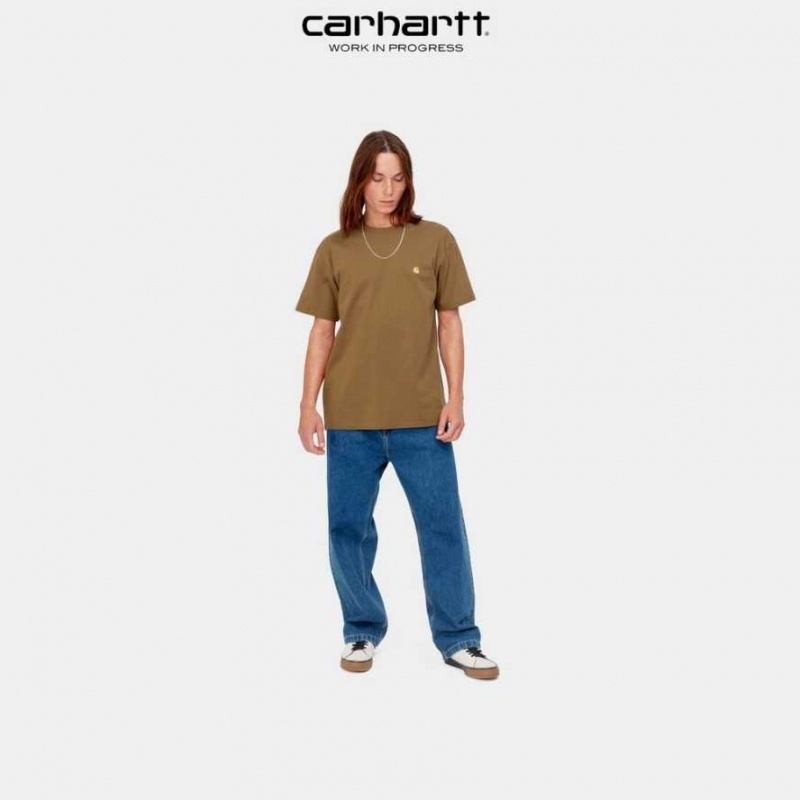 Carhartt Wip Chase T-Shirt Bruna | SE0000868