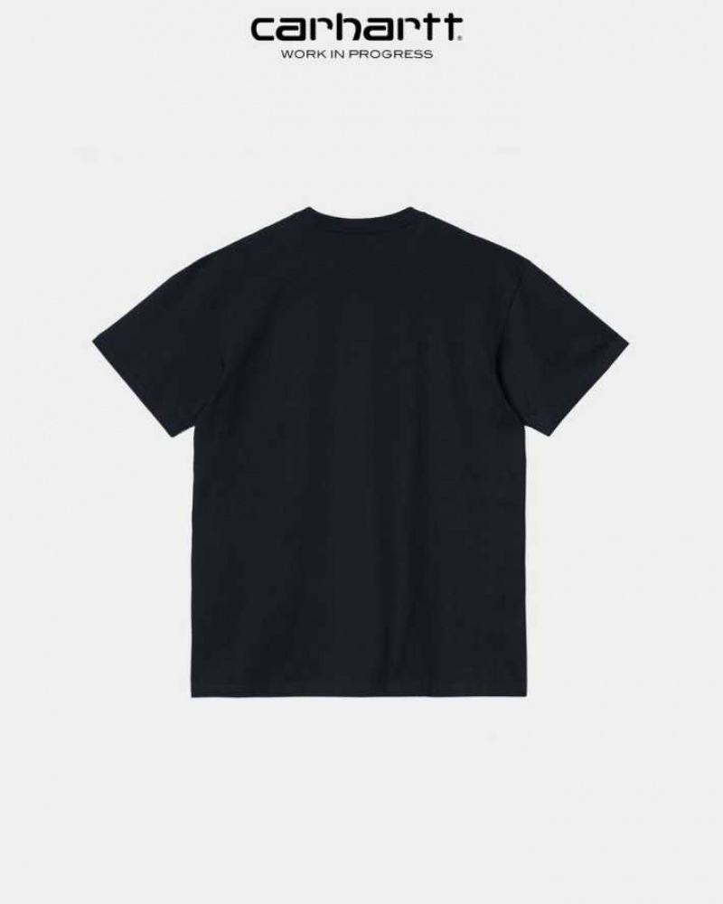 Carhartt Wip Chase T-Shirt Mörkmarinblå | SE0000872