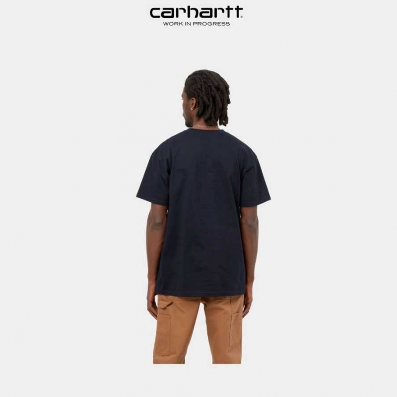 Carhartt Wip Chase T-Shirt Mörkmarinblå | SE0000872