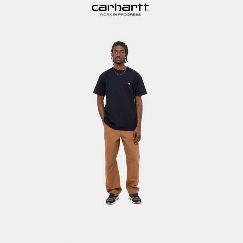 Carhartt Wip Chase T-Shirt Mörkmarinblå | SE0000872