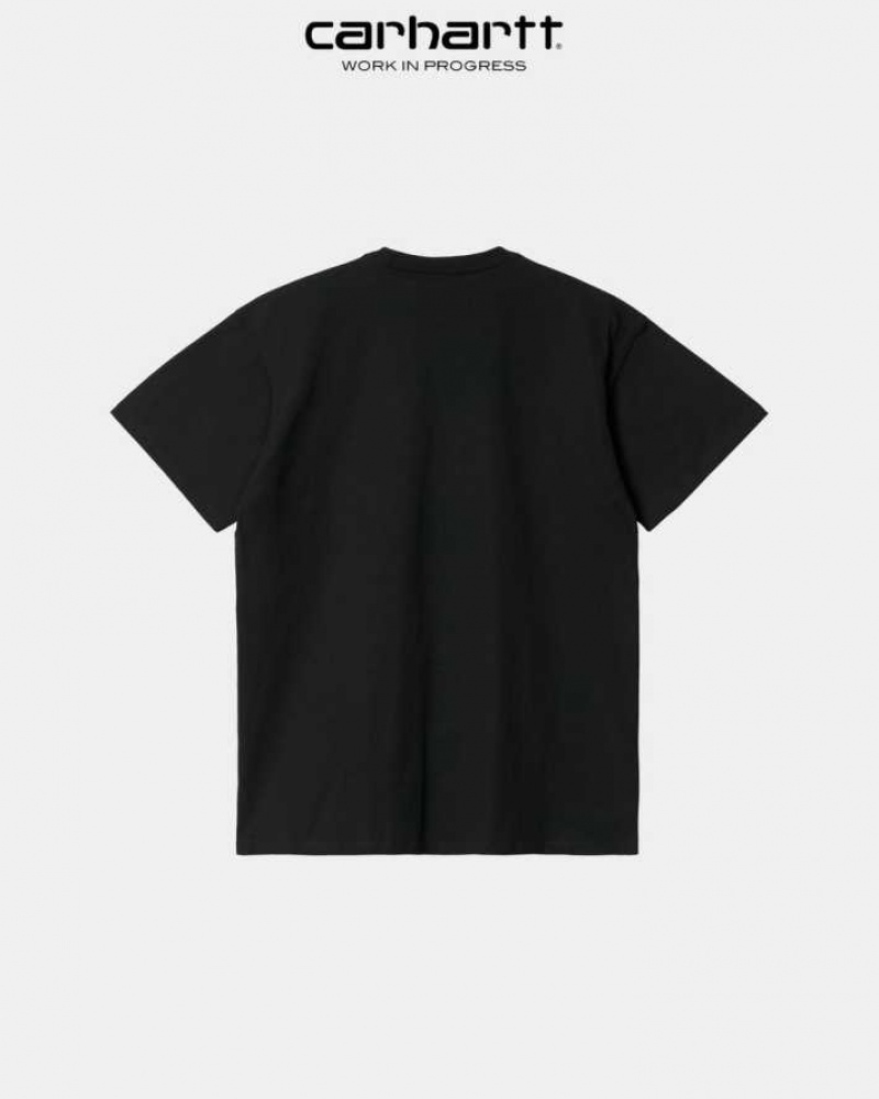 Carhartt Wip Chase T-Shirt Svarta | SE0000875