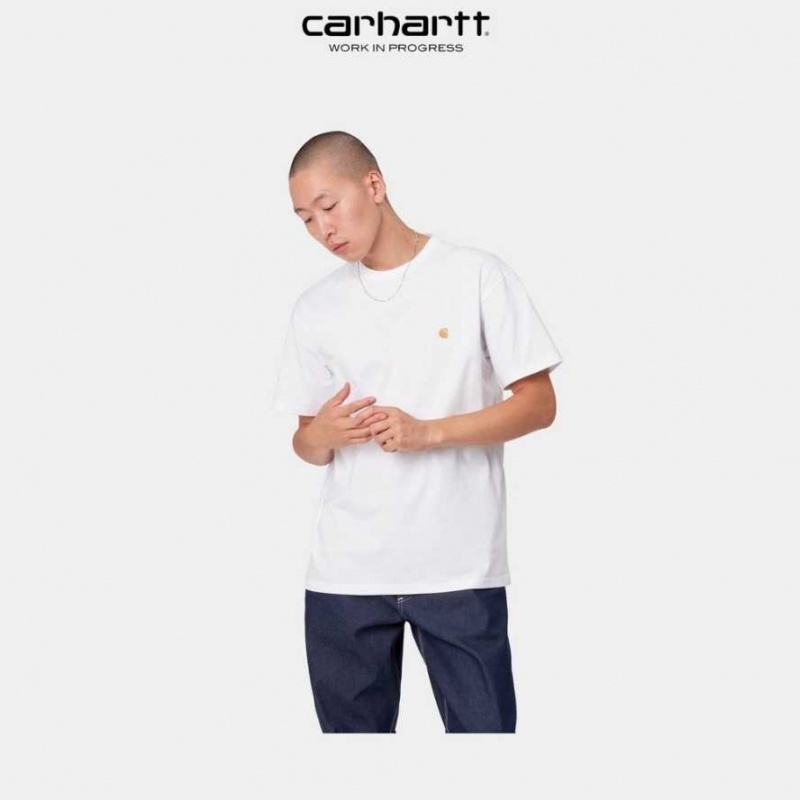 Carhartt Wip Chase T-Shirt Vita | SE0000876