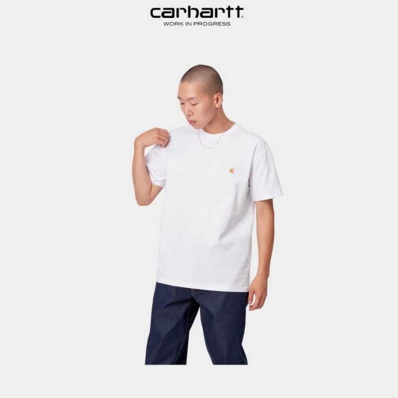 Carhartt Wip Chase T-Shirt Vita | SE0000876