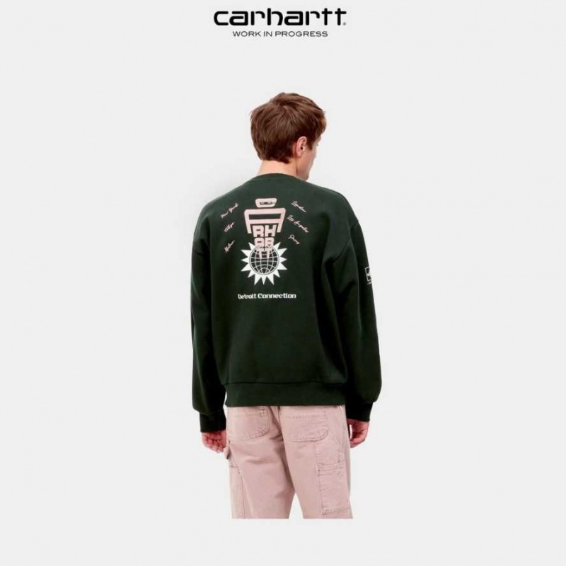 Carhartt Wip Connect Sweatshirt Mörk | SE0000276