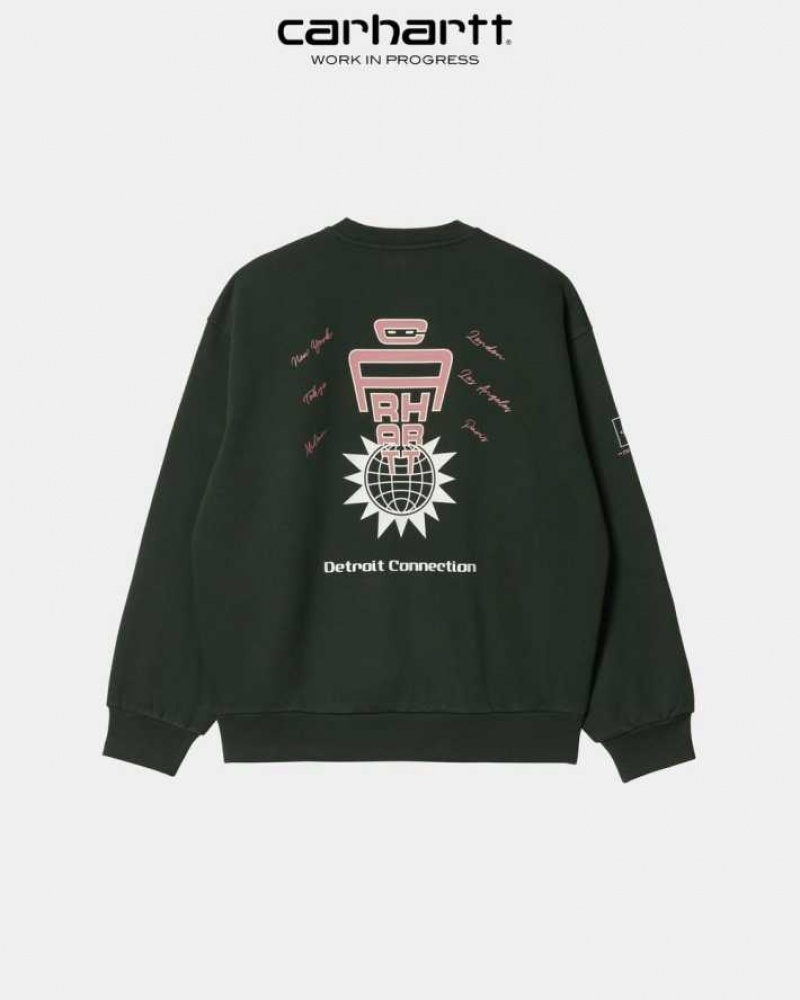 Carhartt Wip Connect Sweatshirt Mörk | SE0000276