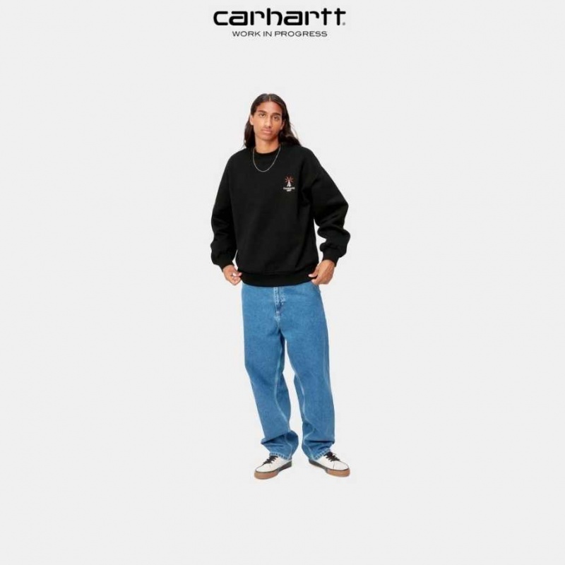 Carhartt Wip Connect Sweatshirt Svarta | SE0000277