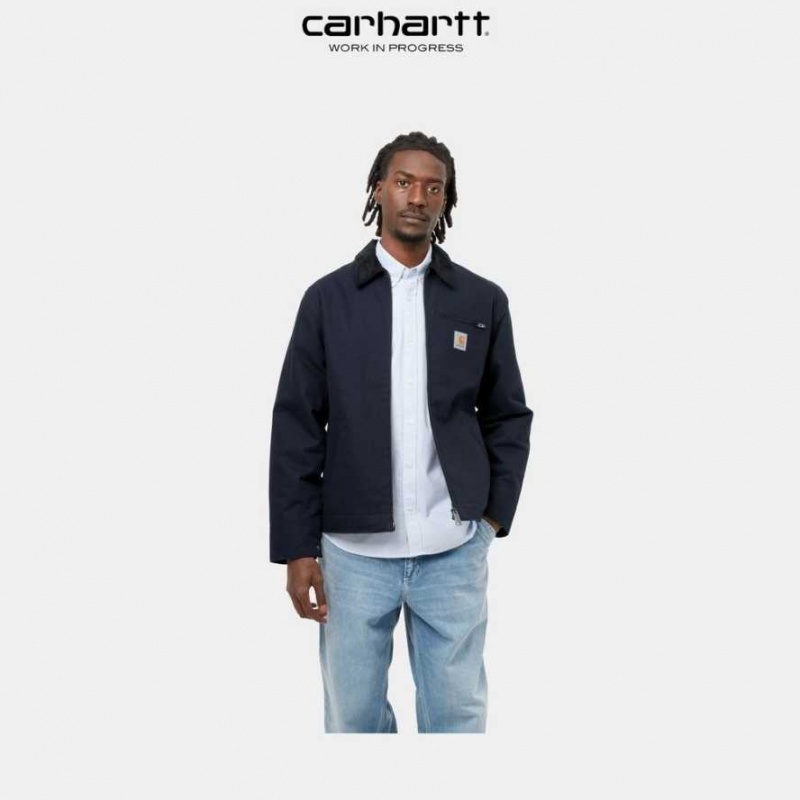 Carhartt Wip Detroit Jacket (Vinter) Mörkmarinblå Svarta | SE0000023