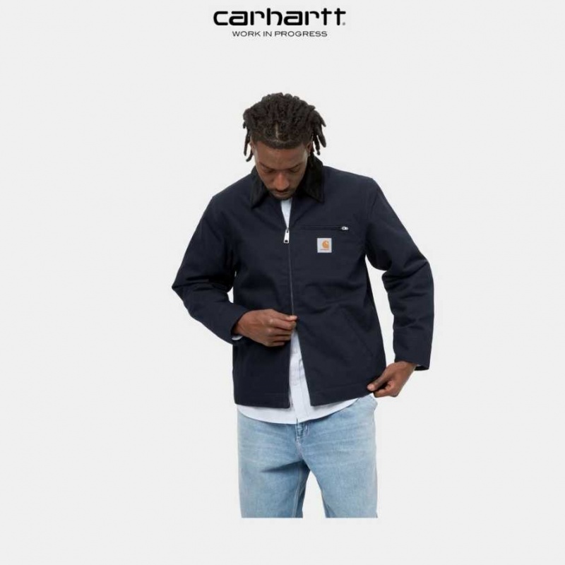 Carhartt Wip Detroit Jacket (Vinter) Mörkmarinblå Svarta | SE0000023