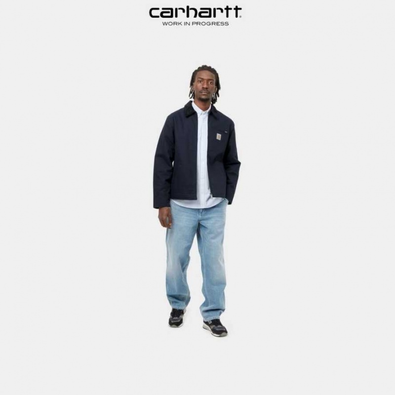 Carhartt Wip Detroit Jacket (Vinter) Mörkmarinblå Svarta | SE0000023