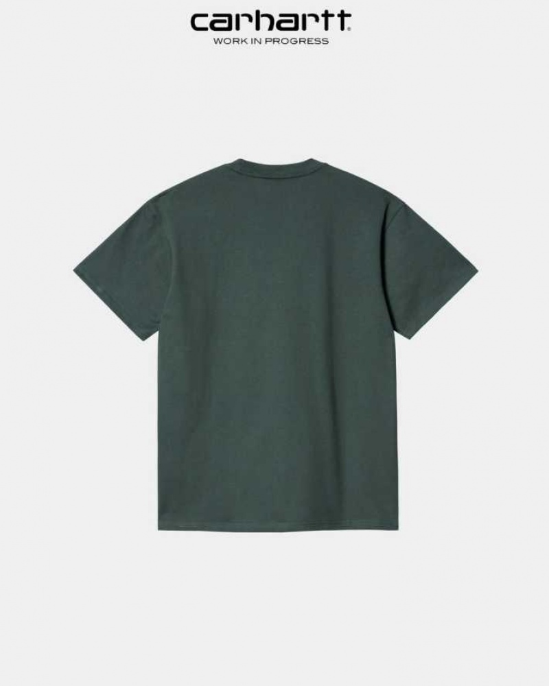 Carhartt Wip Duck Pond T-Shirt Juniper | SE0000898