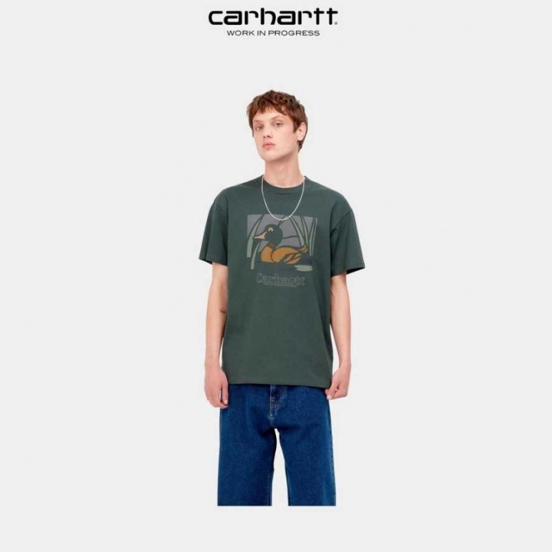 Carhartt Wip Duck Pond T-Shirt Juniper | SE0000898