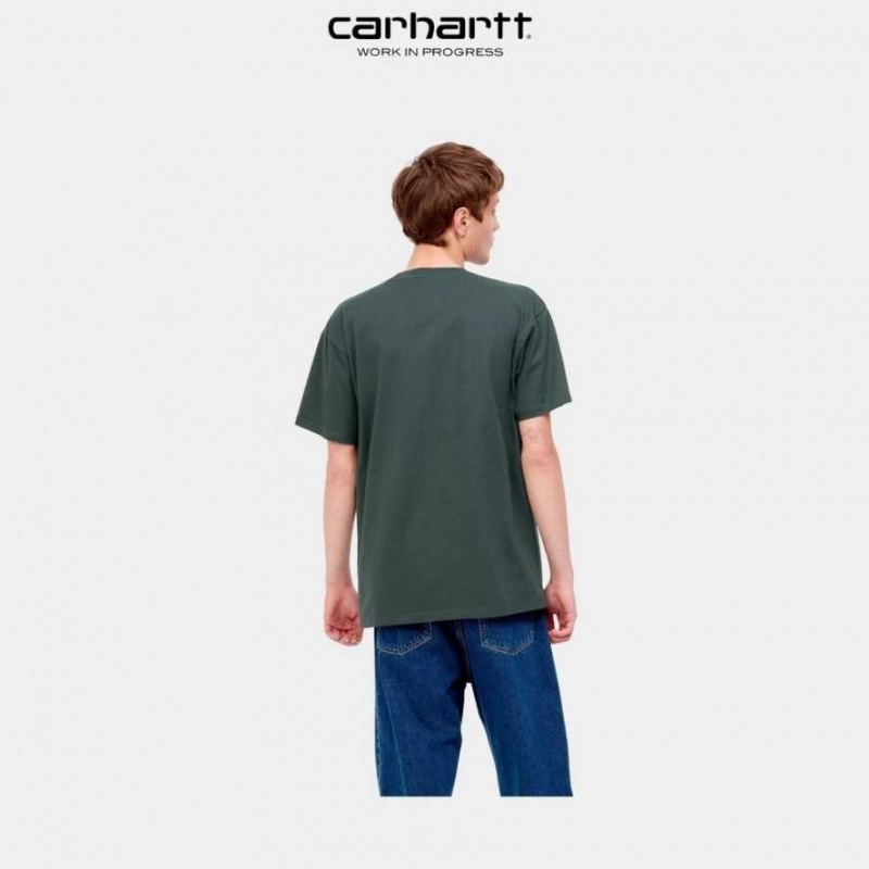 Carhartt Wip Duck Pond T-Shirt Juniper | SE0000898