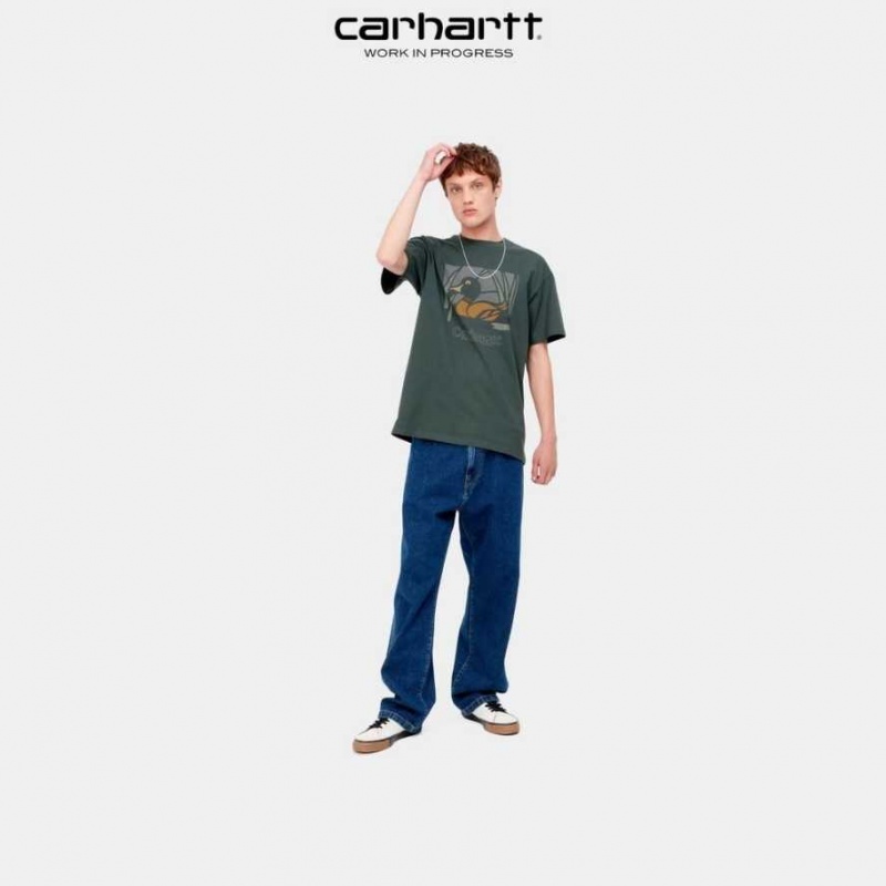 Carhartt Wip Duck Pond T-Shirt Juniper | SE0000898