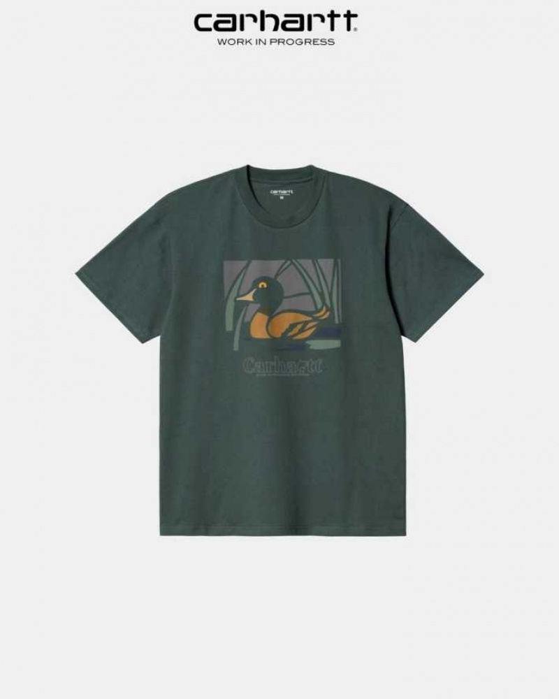 Carhartt Wip Duck Pond T-Shirt Juniper | SE0000898