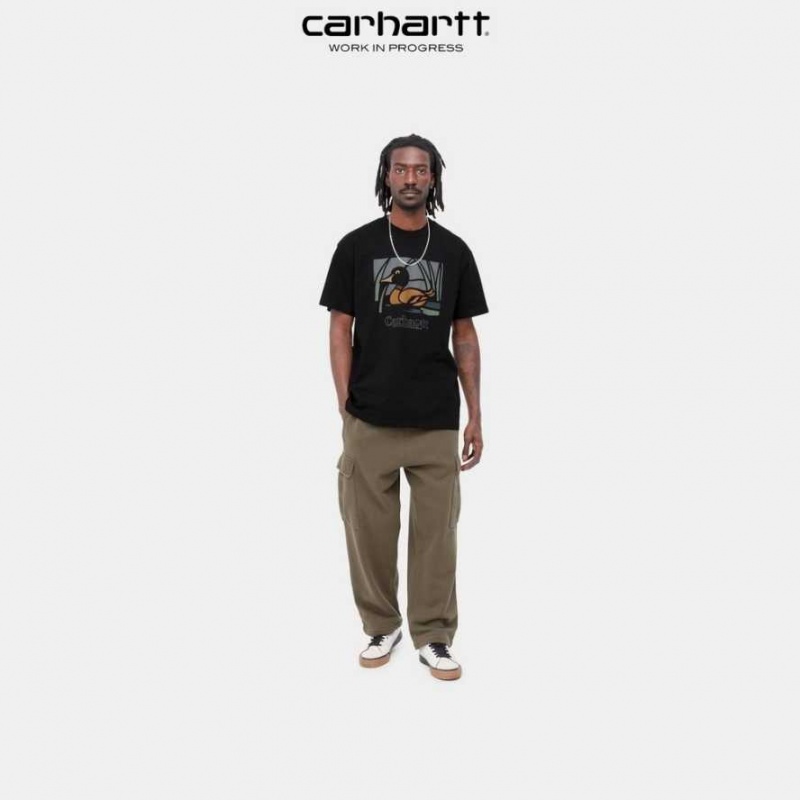 Carhartt Wip Duck Pond T-Shirt Svarta | SE0000897