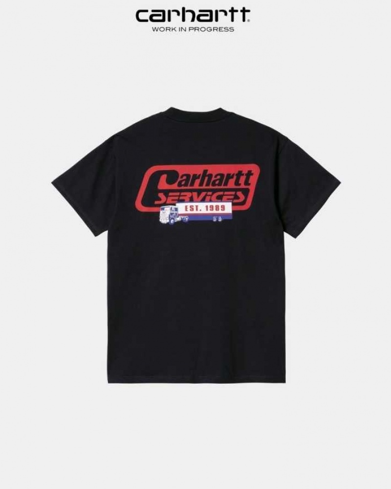 Carhartt Wip Freight Services T-Shirt Mörkmarinblå | SE0000914