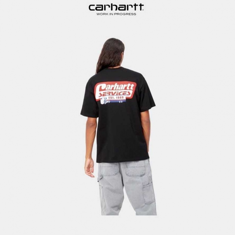 Carhartt Wip Freight Services T-Shirt Svarta | SE0000912