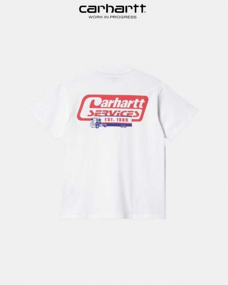 Carhartt Wip Freight Services T-Shirt Vita | SE0000913