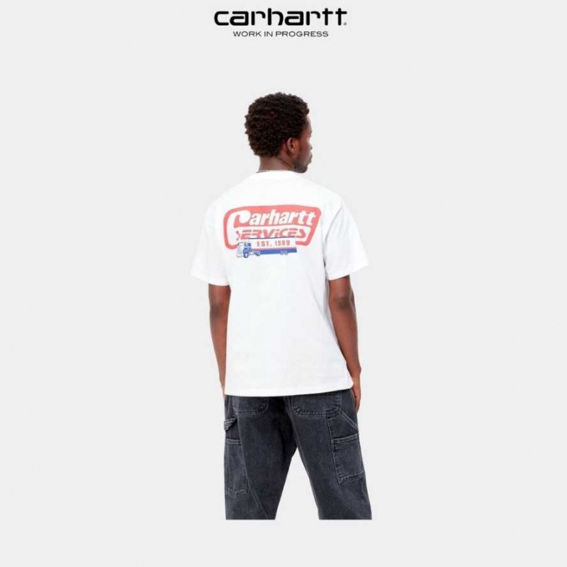 Carhartt Wip Freight Services T-Shirt Vita | SE0000913