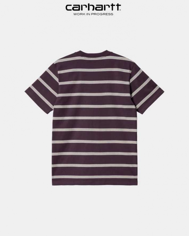 Carhartt Wip Glover Stripe T-Shirt Mörk | SE0000919