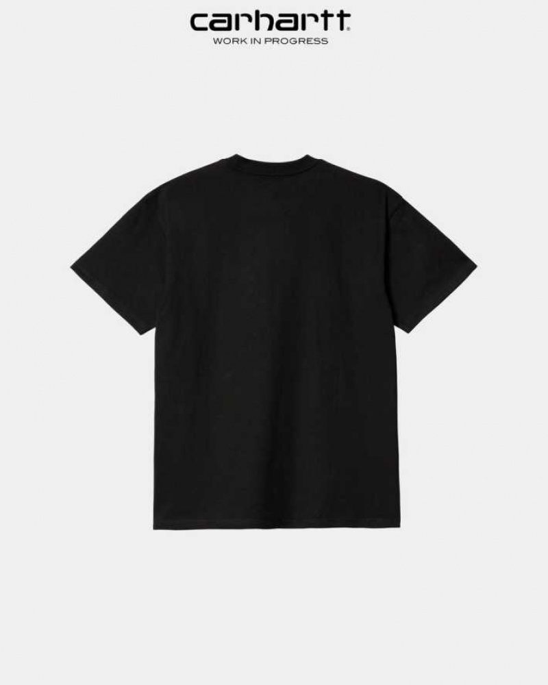 Carhartt Wip Happy Script T-Shirt Svarta | SE0000926