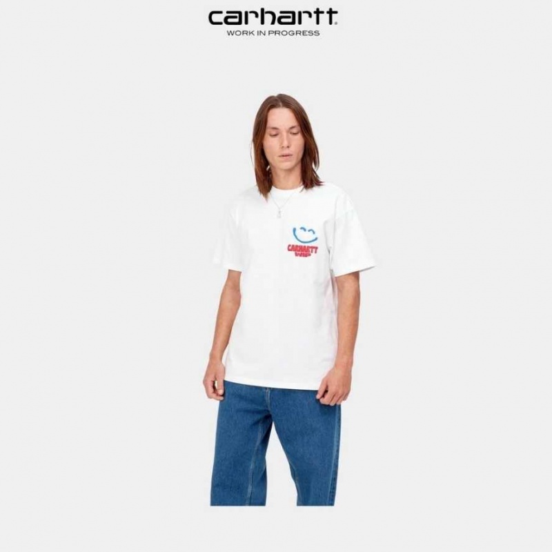 Carhartt Wip Happy Script T-Shirt Vita | SE0000927