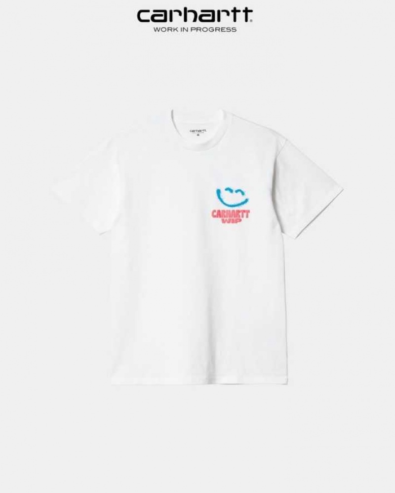 Carhartt Wip Happy Script T-Shirt Vita | SE0000927