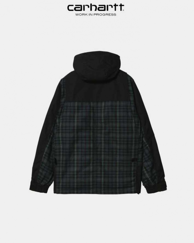 Carhartt Wip Highbury Check Jacket Svarta | SE0000033