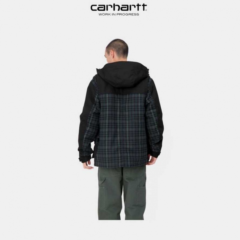 Carhartt Wip Highbury Check Jacket Svarta | SE0000033